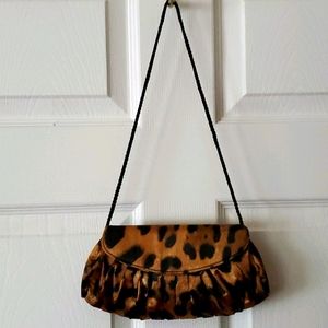 Style and Co. Leopard Clutch/Shoulder Bag